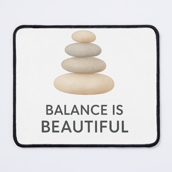 Item preview, Balance is Beautiful – Zen Rock Stack Minimalist Calm designed and sold by Kalpa.