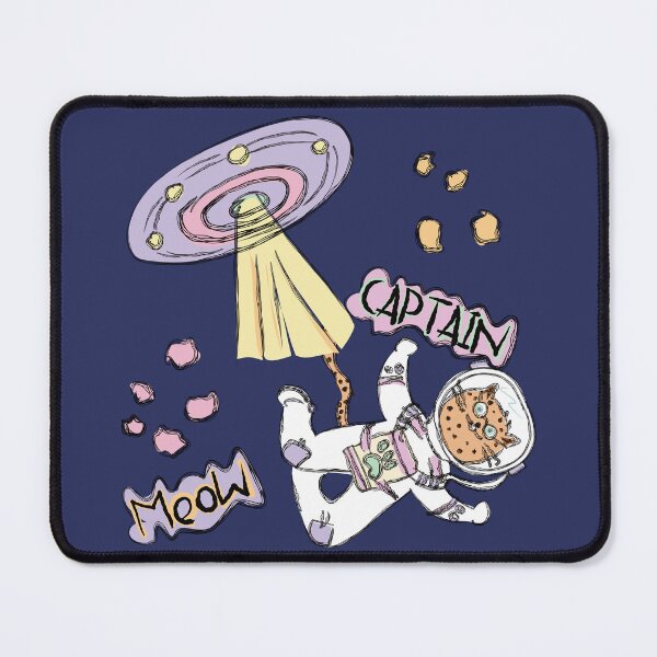 Item preview, Cat in Space and Captain Meow designed and sold by ArtFisher.