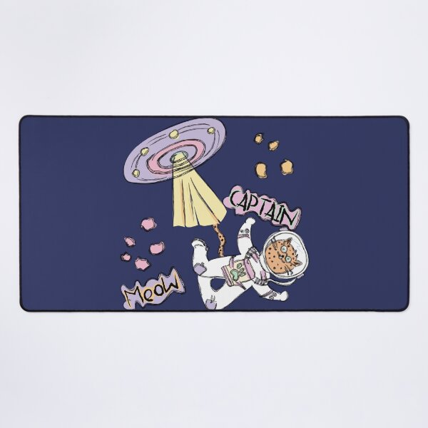 Item preview, Cat in Space and Captain Meow designed and sold by ArtFisher.