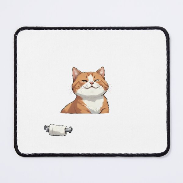 Item preview, Cat with toilet roll designed and sold by MinezJi15.