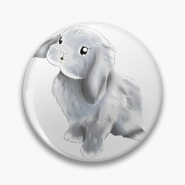 Item preview, Grey Holland Lop Girl Color | Bunniesmee  designed and sold by bunniesmee.