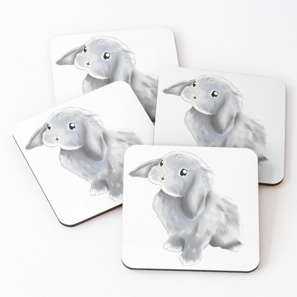 Item preview, Grey Holland Lop Girl Color | Bunniesmee  designed and sold by bunniesmee.