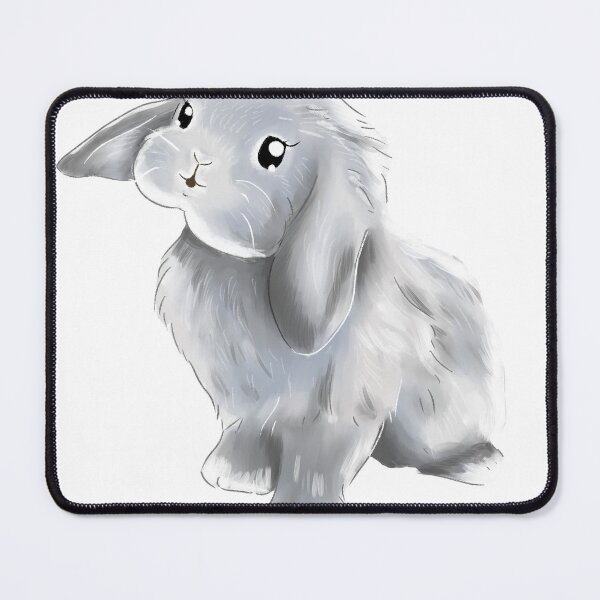 Item preview, Grey Holland Lop Girl Color | Bunniesmee  designed and sold by bunniesmee.