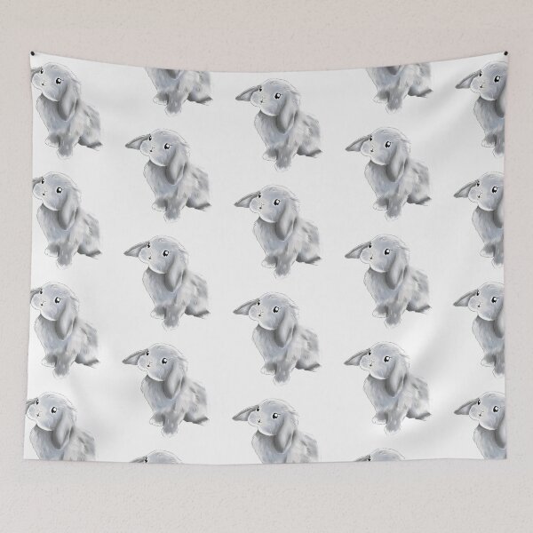 Item preview, Grey Holland Lop Girl Color | Bunniesmee  designed and sold by bunniesmee.