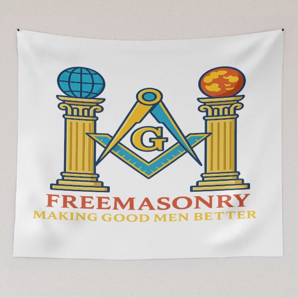 Item preview, Two Pillars Square and Compass designed and sold by HiramsDesigns.