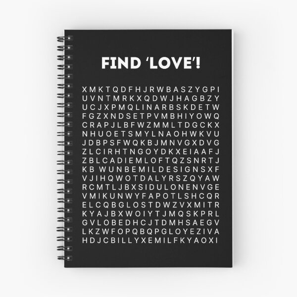 Item preview, “Find ‘LOVE’!” - Find the Hidden LOVE Word Puzzle - White Texts designed and sold by bemildesigns.
