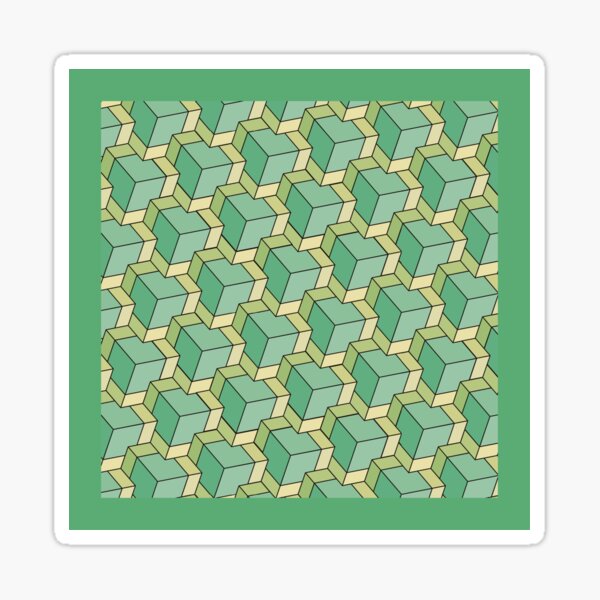 Pattern 003: Cubes GN Sticker