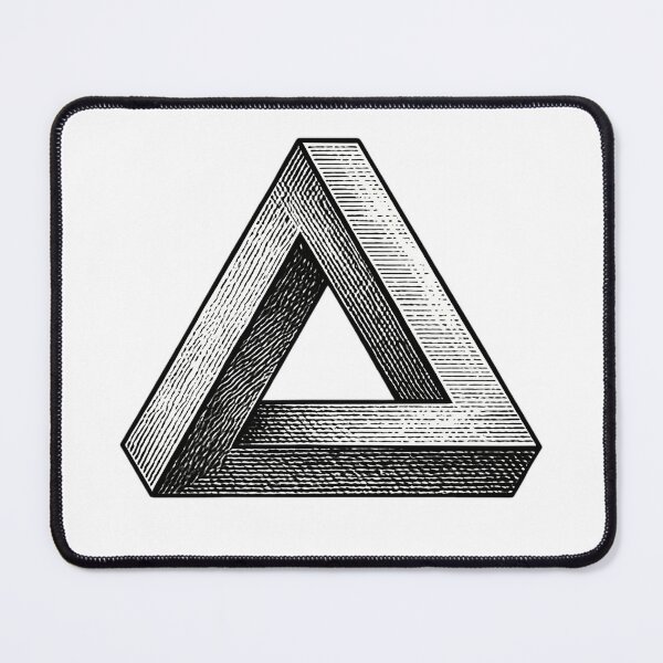 Item preview, Impossible Penrose Triangle Optical Illusion designed and sold by anas006.