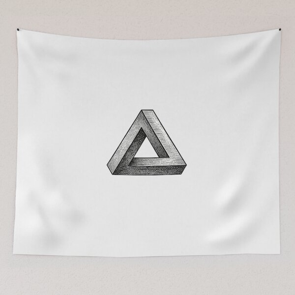 Item preview, Impossible Penrose Triangle Optical Illusion designed and sold by anas006.