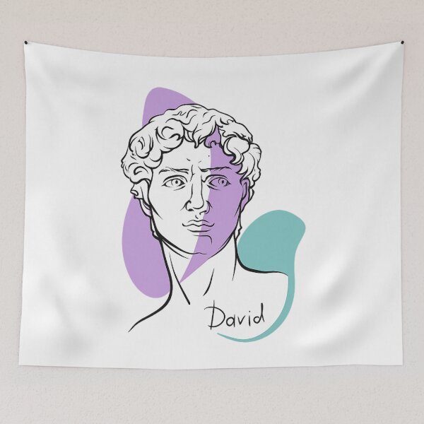 Item preview, Modern David Line Art  designed and sold by Broken Minimalister.