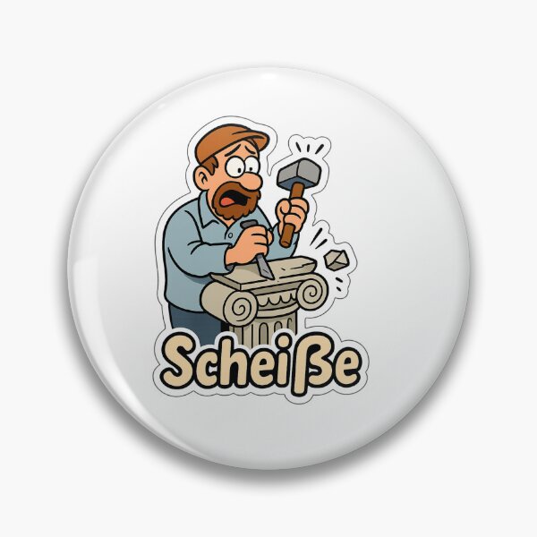 Item preview, Oops! The Ionic Panic Sticker designed and sold by DrDoke.