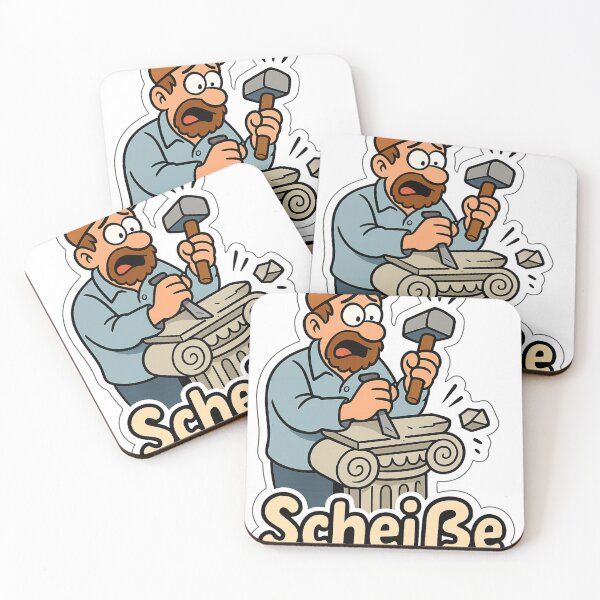 Item preview, Oops! The Ionic Panic Sticker designed and sold by DrDoke.