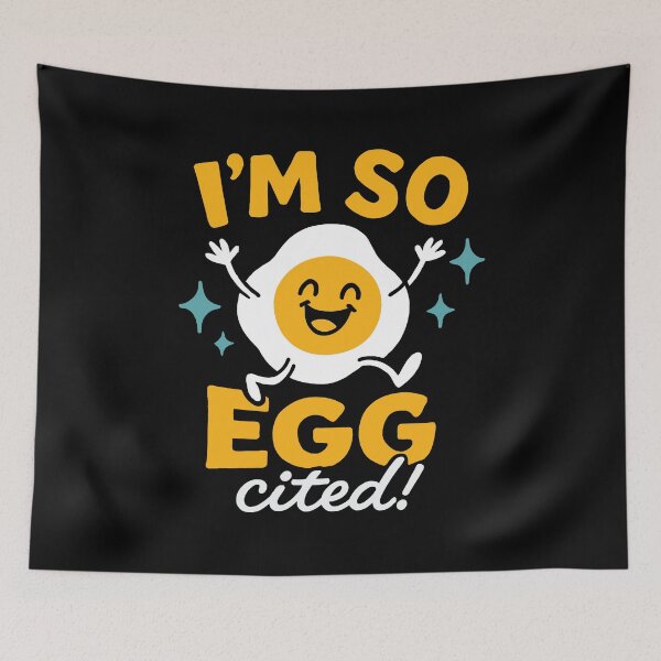 Item preview, Cute Breakfast Egg Lover Funny | I'm So Eggcited designed and sold by tmerchtrends.