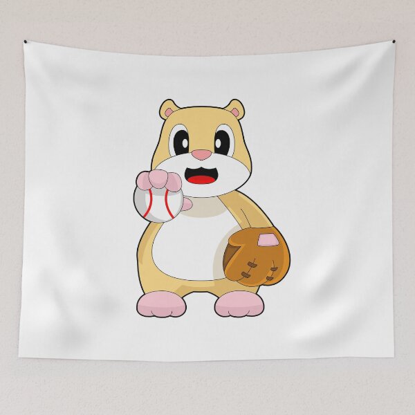 Item preview, Hamster Baseball Baseball glove designed and sold by Snabdesign84.