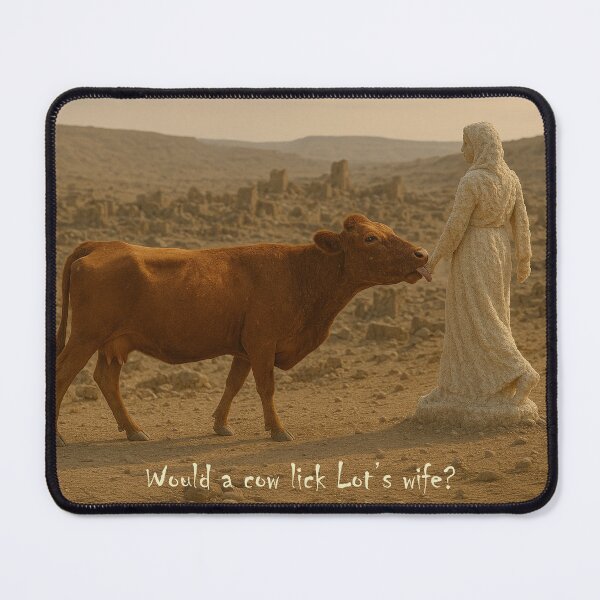 Item preview, Would a Cow Lick Lot's Wife? designed and sold by Tridentulus.