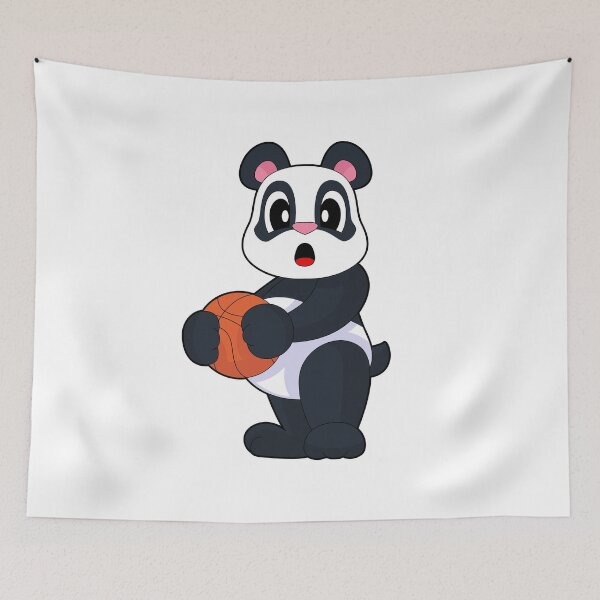 Item preview, Panda Basketball player Basketball designed and sold by Snabdesign84.