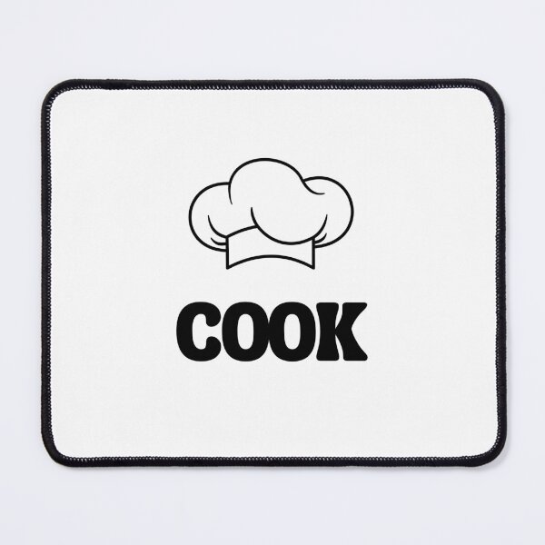 Item preview, COOK, with Chefs Hat in B&W, Kitchen, Quotes, Cafe designed and sold by AASparksDesigns.