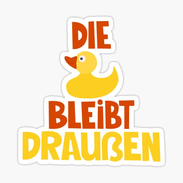 Item preview, The duck stays outside - Loriot - TV Kult designed and sold by Boogosh.