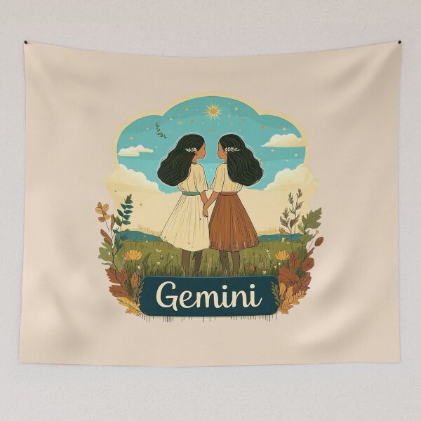 Item preview, Gemini Zodiac - Twins designed and sold by Myra365Art.