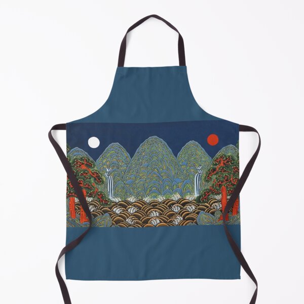 Item preview, Sun, moon, mountain, tree & waterfall designed and sold by shymuscat.