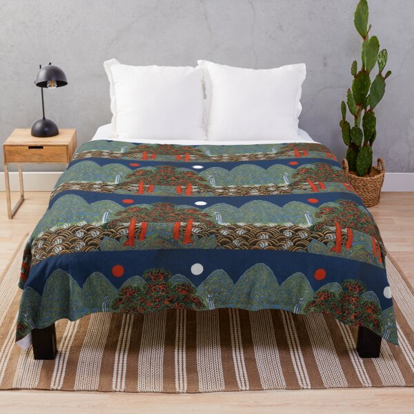 Item preview, Sun, moon, mountain, tree & waterfall designed and sold by shymuscat.