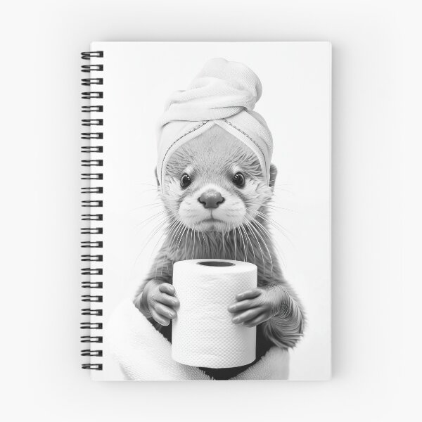 Item preview,  Cute Otter Bathroom designed and sold by SurfolioPrints.