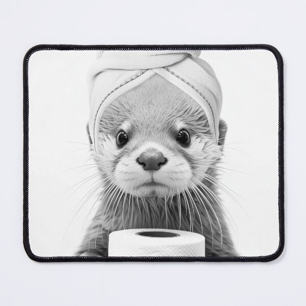 Item preview,  Cute Otter Bathroom designed and sold by SurfolioPrints.