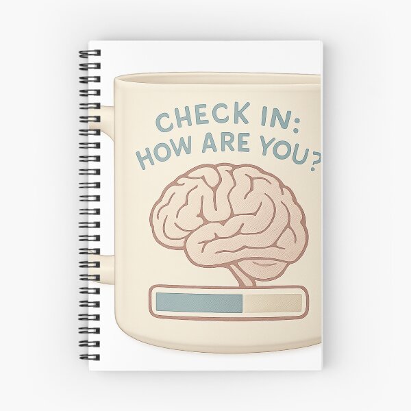 Item preview, Mental Health Check-In Mug designed and sold by TONSNAP.