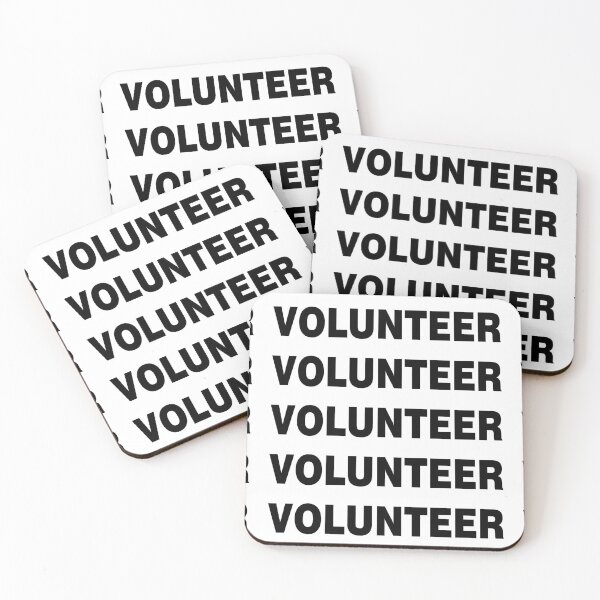 Item preview, VOLUNTEER: B&W, ASSISTANT, CHARITY, SERVICE  designed and sold by AASparksDesigns.