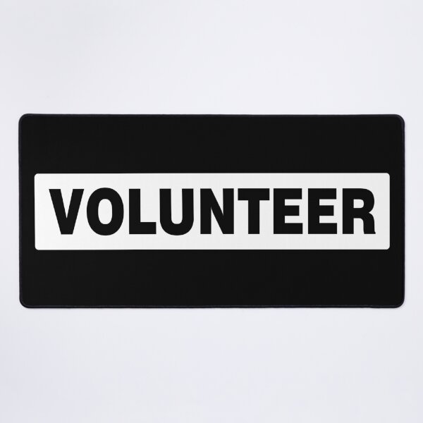 Item preview, VOLUNTEER: B&W, ASSISTANT, CHARITY, SERVICE designed and sold by AASparksDesigns.