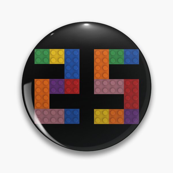 Item preview, 25 numbering made of bricks designed and sold by Brickification.