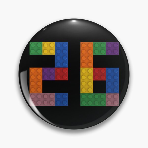 Item preview, 26 numbering made of bricks designed and sold by Brickification.