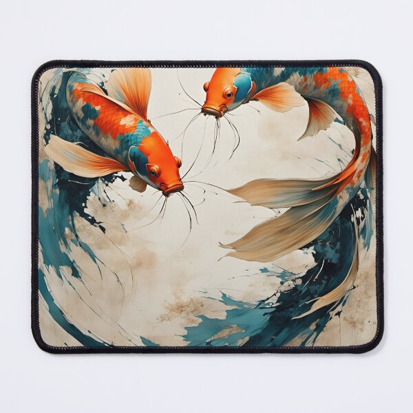 Item preview, Koi abstract Framed poster | Wall Art | Japanese | Modern | Traditionally Japanese | Zen Art | Ukiyo-e | Japan Heritage | Watercolor designed and sold by alfmar.