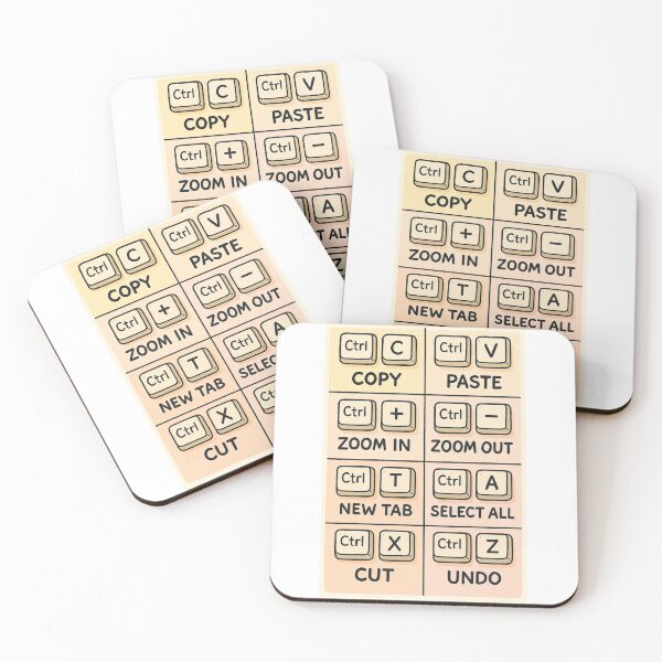 Item preview, Essential Keyboard Shortcut Guide – Cartoon Style designed and sold by Fleetwood1994.