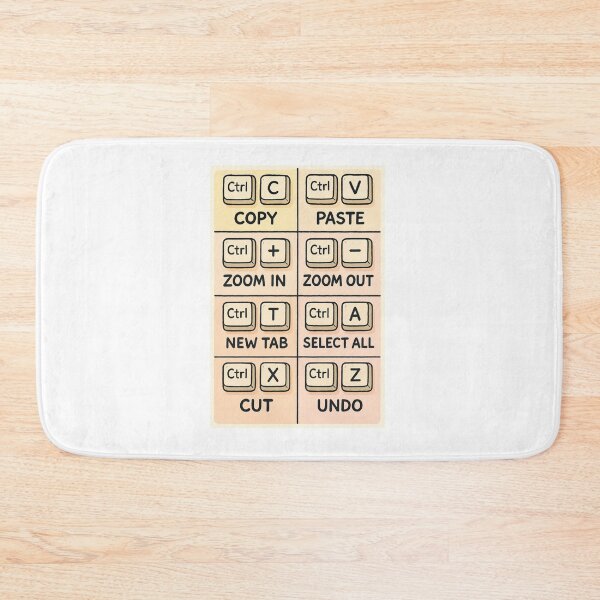 Item preview, Essential Keyboard Shortcut Guide – Cartoon Style designed and sold by Fleetwood1994.