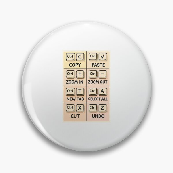 Item preview, Essential Keyboard Shortcut Guide – Cartoon Style designed and sold by Fleetwood1994.