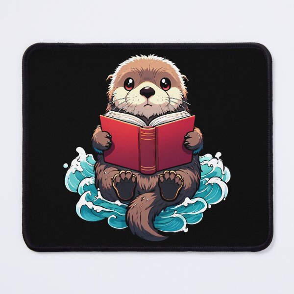 Item preview, Otter Reading designed and sold by Funny Vintage Stickers And T-Shirts.