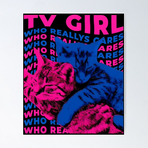 Item preview, Tv Girl Album Frenchs Exit Who Really Cares Cat For Lo-Fi Music Lovers designed and sold by glintintheDark.