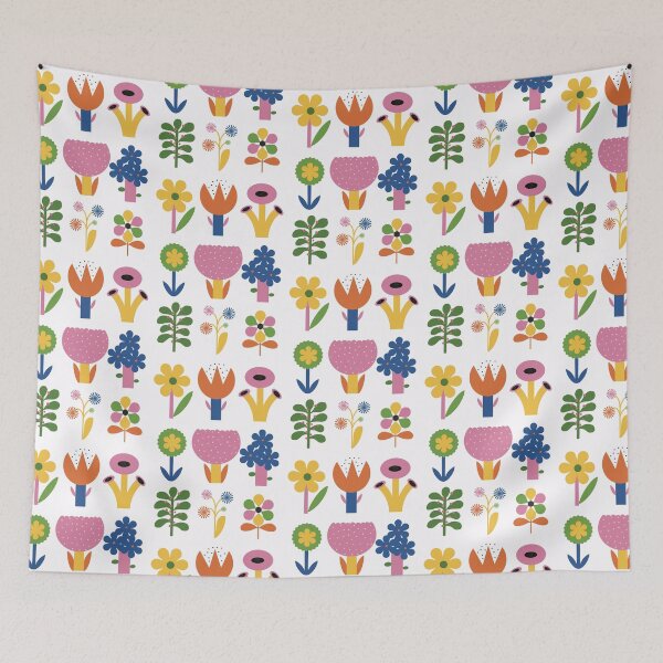 Item preview, Folk flowers designed and sold by magdalenakrupa.