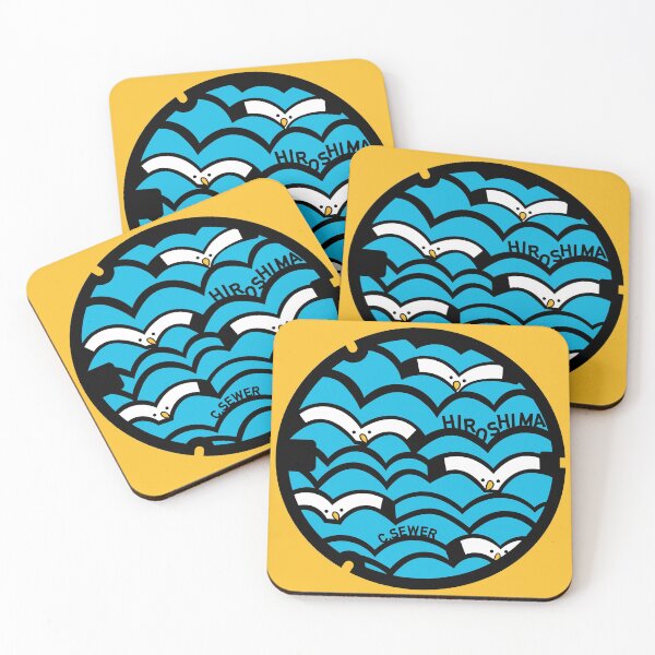 Item preview, Seagull Manhole Cover designed and sold by NeonNoirDesigns.