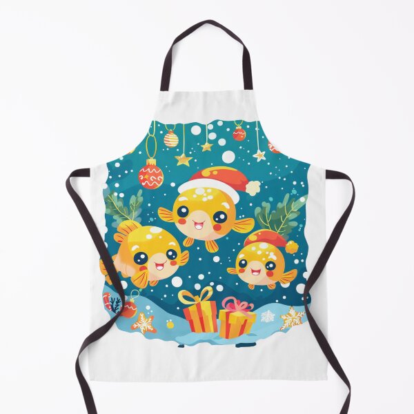 Item preview, Cute little fish on Christmas costume is having fun. designed and sold by KanDa-Shop.