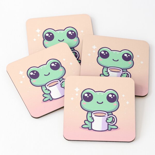 Item preview, Caffeinated Frog Vibes – Adorable Coffee-Loving Frog for Cozy Mornings & Chill Aesthetics designed and sold by Zezeshop1.