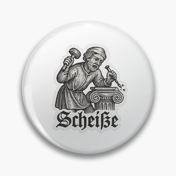 Item preview, Medieval Mason “Scheiße” Sticker designed and sold by DrDoke.