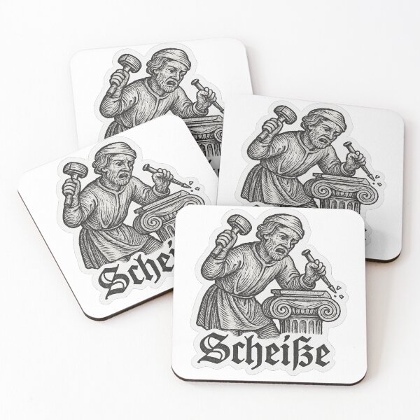 Item preview, Medieval Mason “Scheiße” Sticker designed and sold by DrDoke.