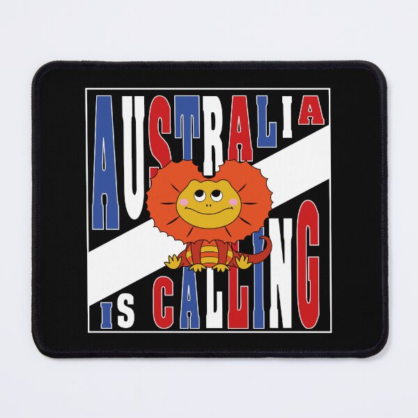 Item preview, Australia is calling design with text and cute Australian lizard designed and sold by Martapp.
