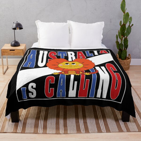 Item preview, Australia is calling design with text and cute Australian lizard designed and sold by Martapp.