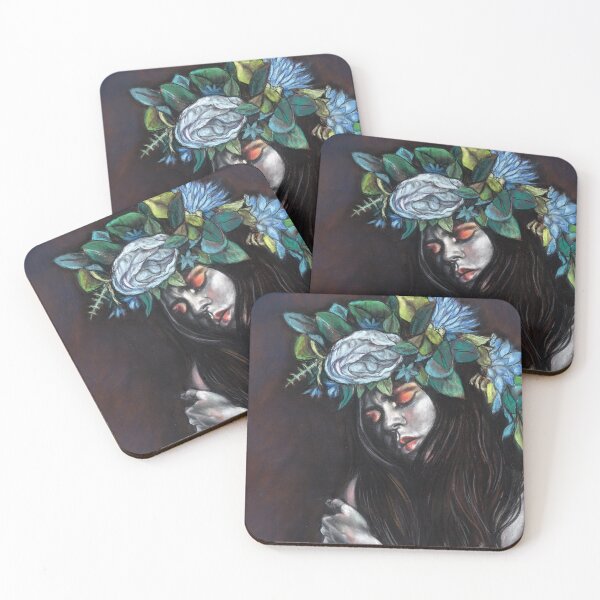 Item preview, Wild Grace II – Botanical Chalk Pastel with Floral Crown in Moody Earth Tones designed and sold by Laini Eckardt.