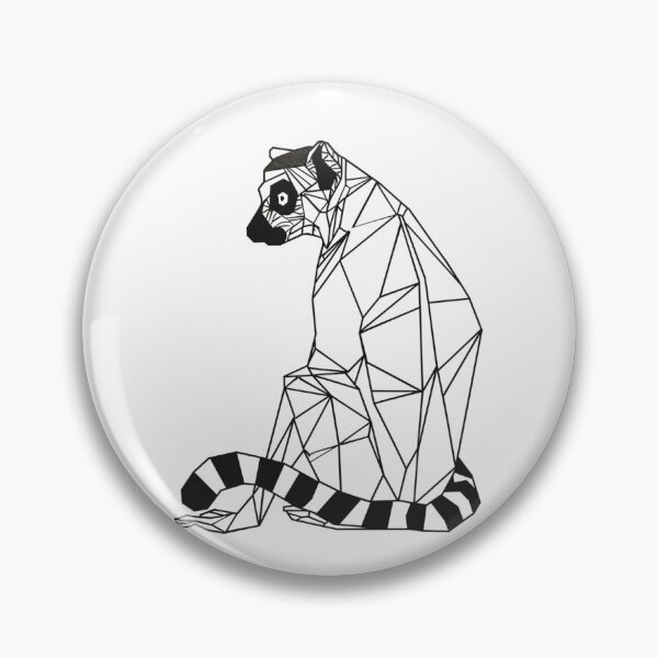 Item preview, Geometric Lemur – Minimalist Polygon Jungle Animal Art designed and sold by ACreativeGarden.