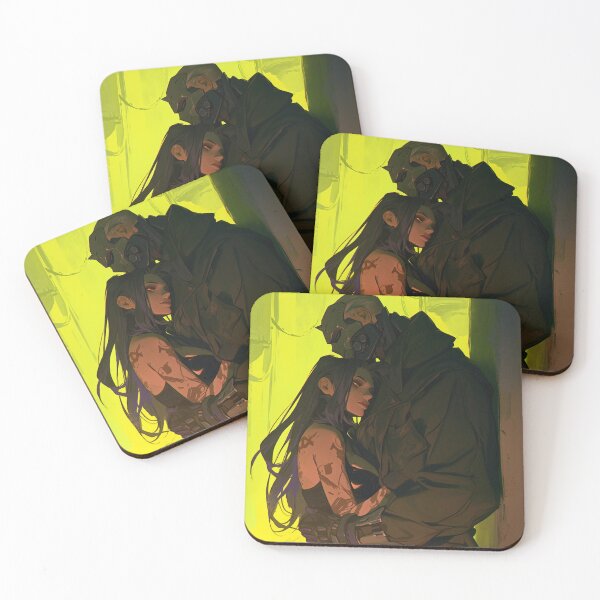 Item preview, Neon Embrace – Cyberpunk Love designed and sold by AxeWave.