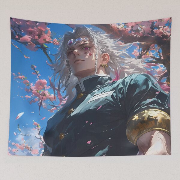 Artikelvorschau, Tengen Uzui Dämonentöter Anime Kirschblüte Samurai-Flair entworfen und verkauft von mildaclairmo.